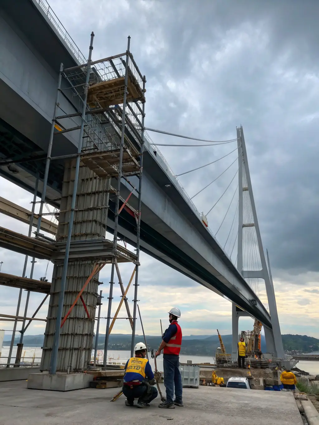 A bridge being built, symbolizing the connection between business needs and technical solutions.